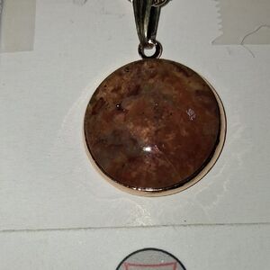 N011 Handmade Nebraska River Rock Necklace